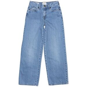 Universal Thread Relaxed Wide Leg Jeans 00/24 High Rise Baggy Medium Wash Denim